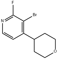 2-Fluoro-3-bromo-4-(oxan-4-yl)pyridine Structure