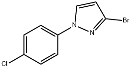 3-溴-1-(4-氯苯基)吡唑 结构式
