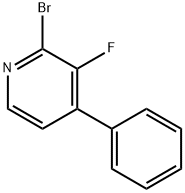 2-Bromo-3-fluoro-4-phenylpyridine, 1622843-52-0, 结构式