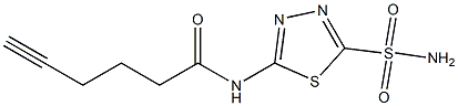 N-(5-sulfamoyl-1,3,4-thiadiazol-2-yl)hex-5-ynamide Structure