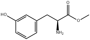 methyl 2-amino-3-(3-hydroxyphenyl)propanoate 化学構造式