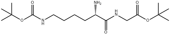 Glycine, N-[N6-[(1,1-dimethylethoxy)carbonyl]-L-lysyl]-, 1,1-dimethylethyl ester Struktur