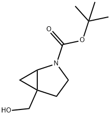 TERT-BUTYL 5-(HYDROXYMETHYL)-2-AZABICYCLO[3.1.0]HEXANE-2-CARBOXYLATE, 1630855-19-4, 结构式