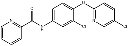 N-[3-Chloro-4-[(5-chloro-2-pyridinyl)oxy]phenyl]-2-pyridinecarboxamide Structure