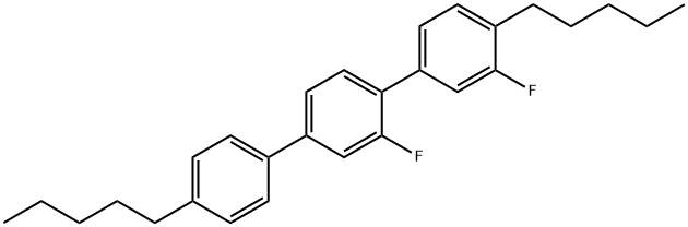 1,1':4',1''-Terphenyl,2',3-difluoro-4,4"-dipentyl-,163129-08-6,结构式