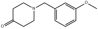 1-[(3-甲氧苯基)甲基]哌啶-4-酮 结构式