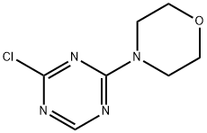 2-Chloro-4-(morpholino)-1,3,5-triazine, 16350-74-6, 结构式