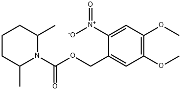 1-Piperidinecarboxylic acid, 2,6-dimethyl-, (4,5-dimethoxy-2-nitrophenyl)methyl ester