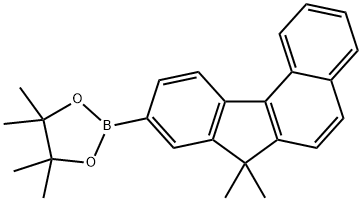 2-(7,7-DIMETHYL-7H-BENZO[C]FLUOREN-9-YL)-4,4,5,5-TETRAMETHYL-[1,3,2]DIOXABOROLANE, 1637293-30-1, 结构式