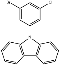 9-(3-Bromo-5-chlorophenyl)-9H-carbazole Structure