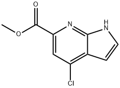 4-氯-1H-吡咯并[2,3-B]吡啶-6-羧酸甲酯,1638763-95-7,结构式