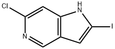 6-CHLORO-2-IODO-1H-PYRROLO[3,2-C]PYRIDINE, 1638764-59-6, 结构式