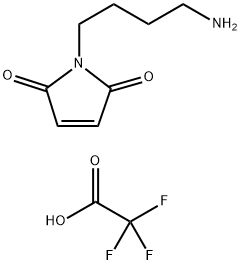 4-(2,5-dioxo-2,5-dihydro-1H-pyrrol-1-yl)butan-1-aminium trifluoroacetate Structure
