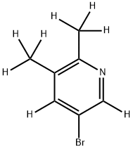 5-bromo-2,3-bis(methyl-d3)pyridine-4,6-d2 Struktur