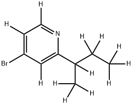 4-Bromo-2-(sec-butyl)pyridine-d12 Struktur