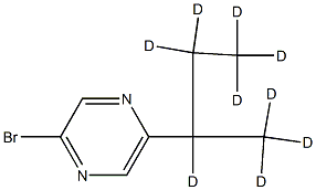 2-Bromo-5-(sec-butyl-d9)-pyrazine Structure