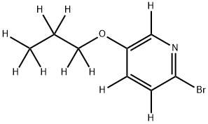 2-Bromo-5-(n-propoxy)pyridine-d10 结构式