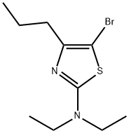 5-Bromo-4-(n-propyl)-2-(diethylamino)thiazole Struktur