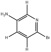 2-Bromo-5-aminopyridine-3,4,6-d3 结构式