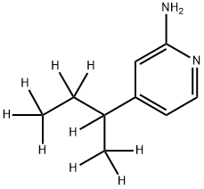 2-Amino-4-(sec-butyl-d9)-pyridine 化学構造式