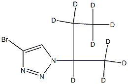 4-Bromo-1-(sec-butyl-d9)-1,2,3-triazole Structure