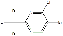 5-Bromo-4-chloro-2-(methyl-d3)-pyrimidine Struktur