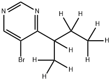5-Bromo-4-(sec-butyl-d9)-pyrimidine Struktur