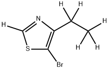 5-Bromo-4-ethylthiazole-d6 Struktur