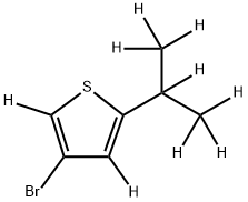 3-Bromo-5-(iso-propyl)thiophene-d9 Struktur