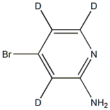 2-Amino-4-bromopyridine-3,5,6-d3 Structure