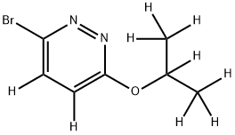 3-Bromo-6-(iso-propoxy)pyridazine-d9 Struktur