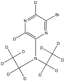 2-Bromo-6-(diethylamino)pyrazine-d12 Structure