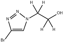 4-Bromo-1-[(2-hydroxy)ethyl-d4]-1,2,3-triazole Structure