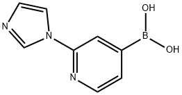 2-(Imidazol-1-yl)pyridine-4-boronic acid Struktur