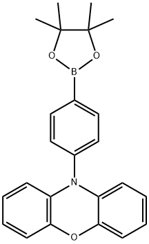 10-[4-(四甲基-1,3,2-二氧硼烷-2-基)苯基]-10氢-吩恶嗪,1647121-47-8,结构式