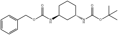 Benzyl tert-Butyl ((1S,3S)-cyclohexane-1,3-diyl)dicarbamate Structure