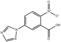 2-nitro-5-(1H-1,2,4-triazol-1-yl)benzoic acid Struktur