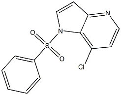 1-(benzenesulfonyl)-7-chloro-1H-pyrrolo[3,2-b]pyridine Struktur