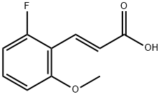 (E)-3-(2-fluoro-6-methoxyphenyl)acrylic acid Structure