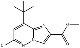 Methyl 8-(tert-butyl)-6-chloroimidazo[1,2-b]pyridazine-2-carboxylate Structure