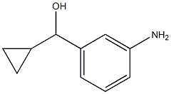 (3-aminophenyl)(cyclopropyl)methanol 结构式