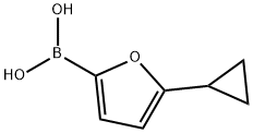 (5-cyclopropylfuran-2-yl)boronic acid Struktur