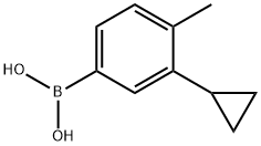 (3-cyclopropyl-4-methylphenyl)boronic acid Struktur