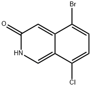 5-bromo-8-chloroisoquinolin-3-ol 化学構造式