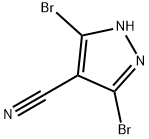 3,5-dibromo-4-cyanopyrazole Structure
