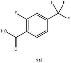 Sodium 2-fluoro-4-(trifluoromethyl)benzoate Structure