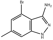 4-bromo-6-methyl-1H-indazol-3-amine, 1715912-97-2, 结构式