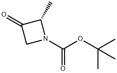 (S)-2-甲基-3-氧代氮杂环丁烷-1-羧酸叔丁酯, 171919-76-9, 结构式