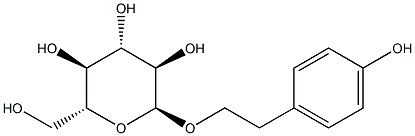 (2R,3S,4S,5R,6S)-2-(hydroxymethyl)-6-(4-hydroxyphenethoxy)tetrahydro-2H-pyran-3,4,5-triol 结构式
