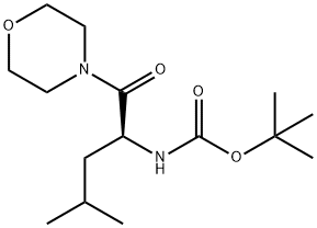 (S)-(4-甲基-1-吗啉代-1-氧代戊烷-2-基)氨基甲酸叔丁酯, 173899-64-4, 结构式